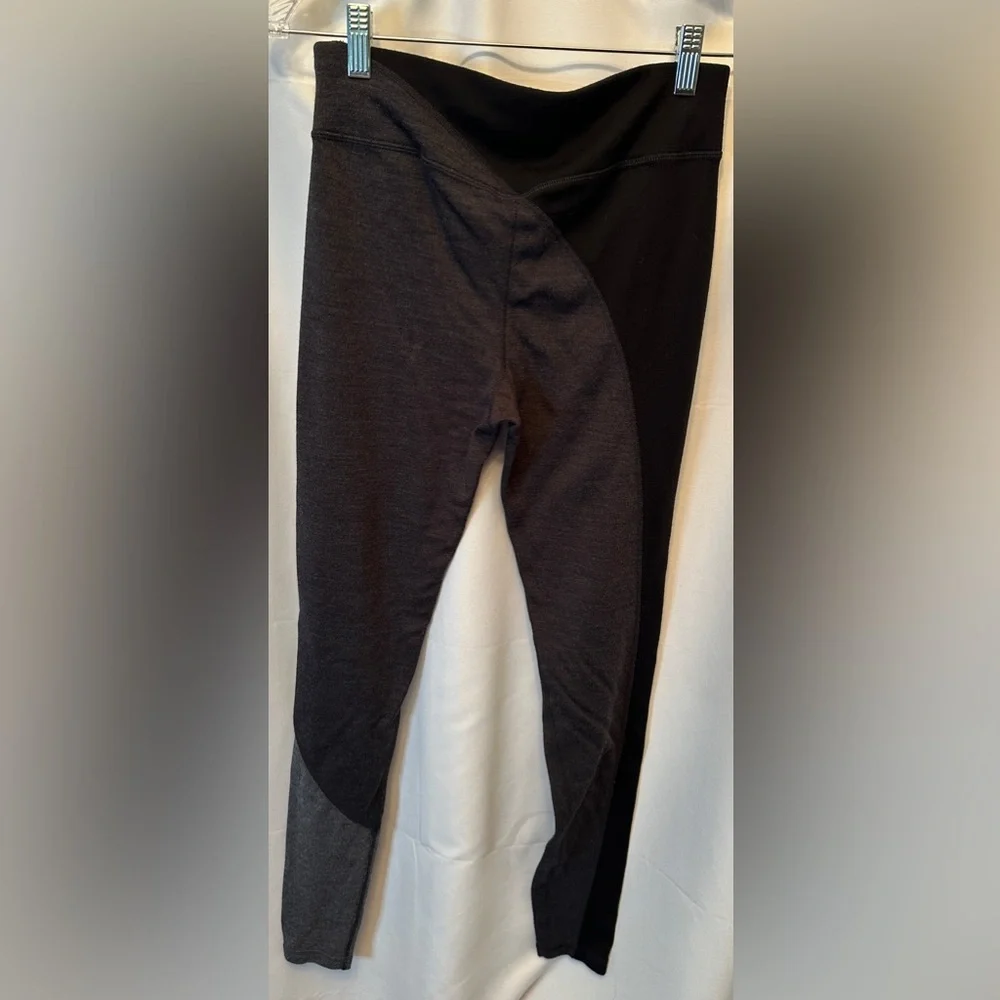 Smartwool Women's Small Merino 250 Baselayer‎ Color Block Leggings Black Gray
